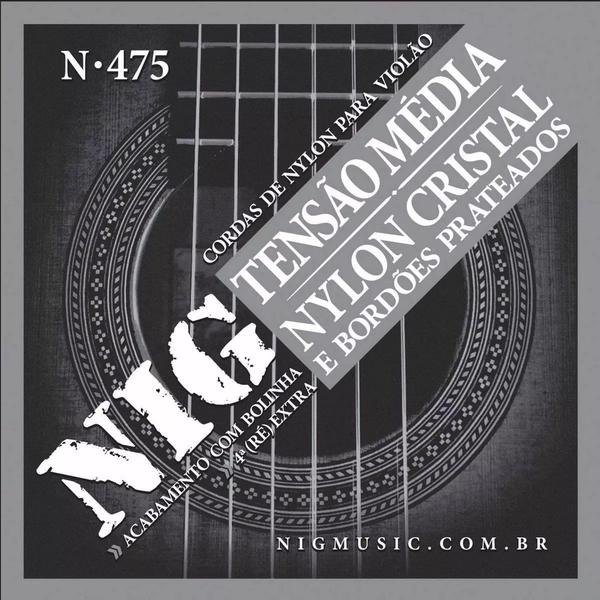 Encordoamento Nig para Violão Nylon Cristal - N475