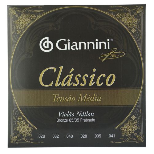 Encordoamento Nylon para Violão Clássico Tensão Média - Giannini