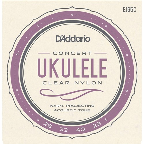 Encordoamento Nylon Ukulele Concert - Ej65C - D'addario