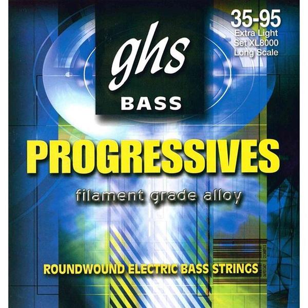 Encordoamento P/ Contrabaixo GHS XL8000 Extra Light (Escala Longa) Progressives (4 Cordas) - Ghs Strings