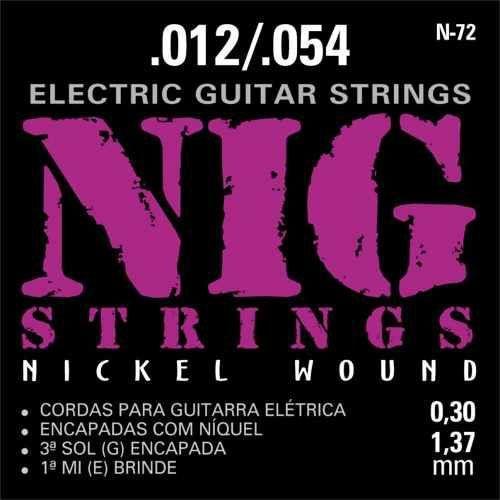 Encordoamento P/ Guitarra .012-.054 N72 NIG - EC0265 - Nig Strings