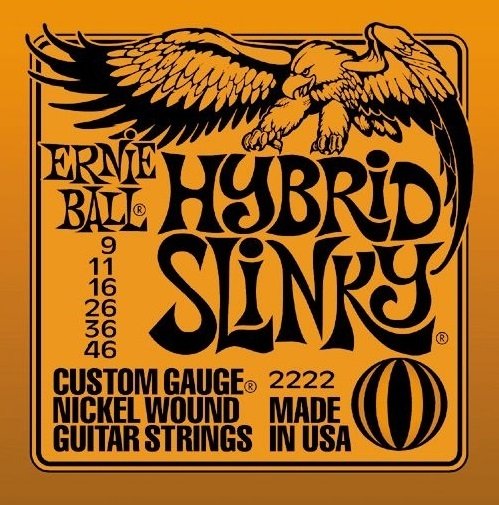 Encordoamento P/ Guitarra Ernie Ball Nickel Hybrid Slinky .009 - .046