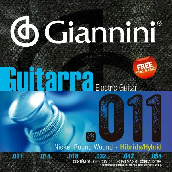 Encordoamento P/guitarra Giannini Geegsth 11 Hibrida 0.011"