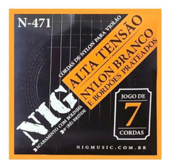 Encordoamento P/ Violão 7 Cordas Nig Nylon C/ Bolinha N-471