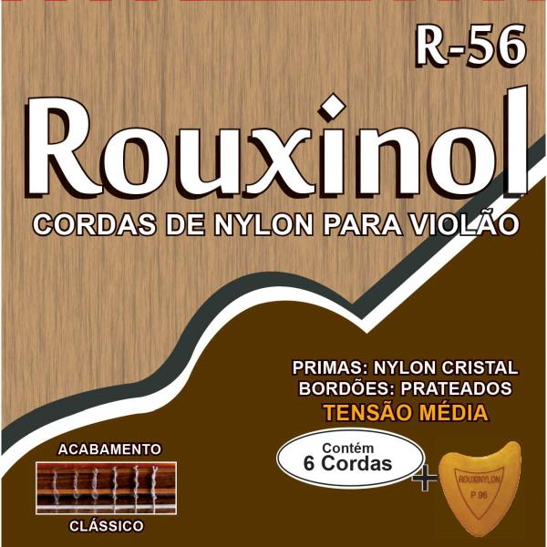 Encordoamento P/VIOLAO NYLON CR/PRATEADA - Rouxinol