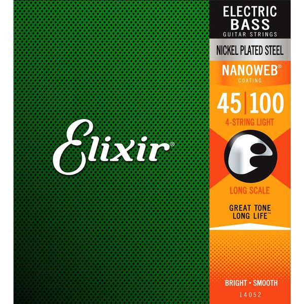 Encordoamento para Baixo 4 Cordas Elixir 045 Light LS