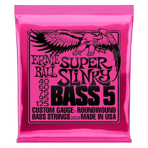Enc 040-125 Baixo 5C Super Slinky Niquel P02824 Ernie Ball - Izzo