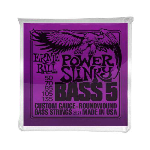 Encordoamento para Baixo 5 Cordas Ernie Ball 050 Bass 5