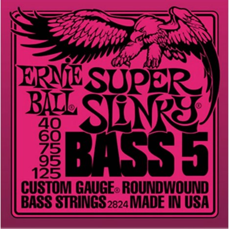 Encordoamento para Baixo 5C Super Slinky 2824 - Ernie Ball