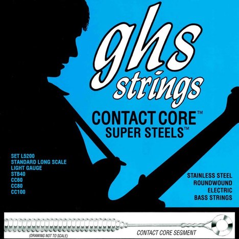 Encordoamento para Baixo Contact Core¿ Super Steels¿ L-5200 - Ghs