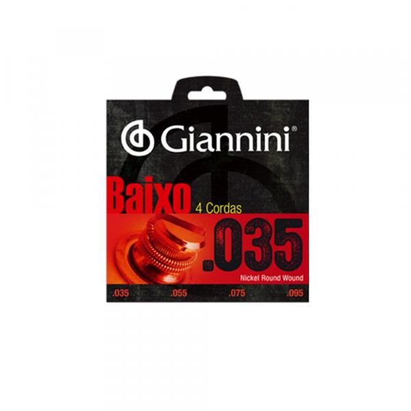 Encordoamento para Baixo Giannini Geebrlx 035 Extra Leve 4C