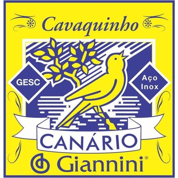 Encordoamento para Cavaquinho de Aço Tensão Média - Gesc Série Canário - Giannini