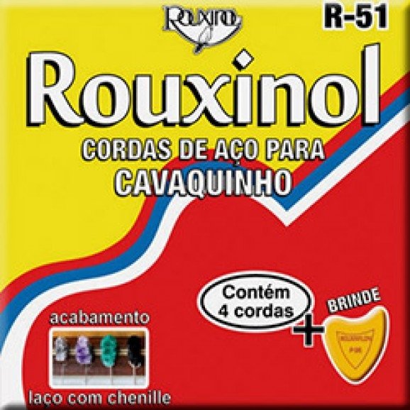 Encordoamento para Cavaquinho Tradicional em Aço R-51 Rouxinol