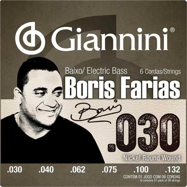 Encordoamento para Contrabaixo 6 Cordas Signature Boris Farias SSBNBF6 Giannini