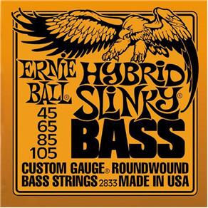 Encordoamento para Contrabaixo Hybrid Slinky 2833 4 Cordas, .045/.105 - Ernie Ball