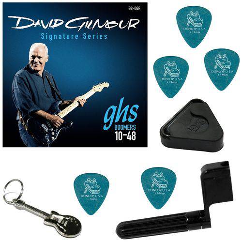 Encordoamento para Guitarra 010 048 GHS David Gilmour GB-DGF + Acessórios IZ1