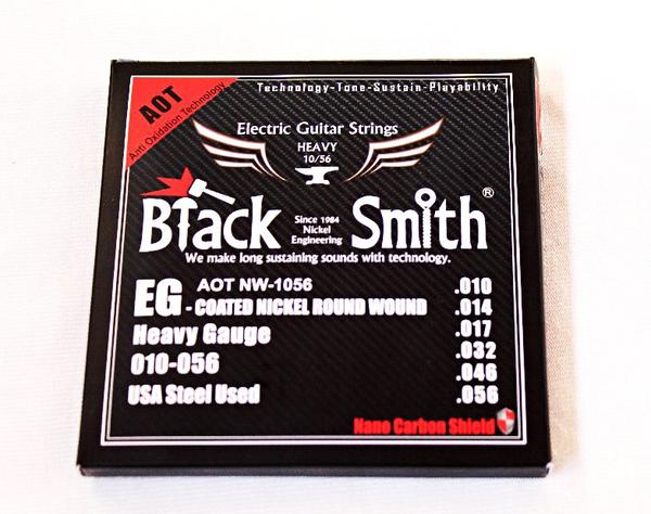 Encordoamento Para Guitarra 010 056 AOT Black Smith
