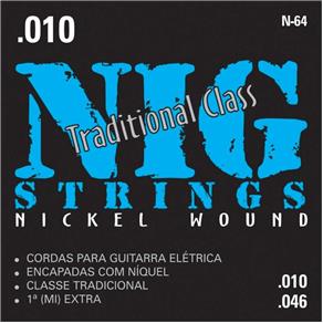 Encordoamento para Guitarra 010 N64 Nig