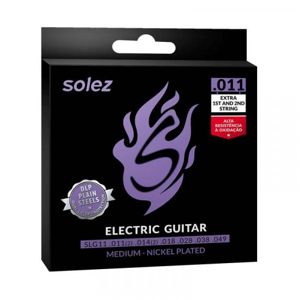 Encordoamento para Guitarra 011 SLG11 GA - Solez - Solez Ltda