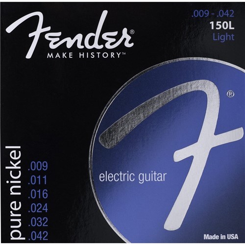 Encordoamento para Guitarra Aço 0.009 150Xl Niquelada Fender.