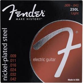 Encordoamento para Guitarra ACO 0.009 250L Niquelado Fender