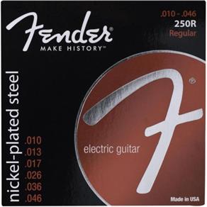 Encordoamento para Guitarra Aço 0.010 250R Niquelado Fender