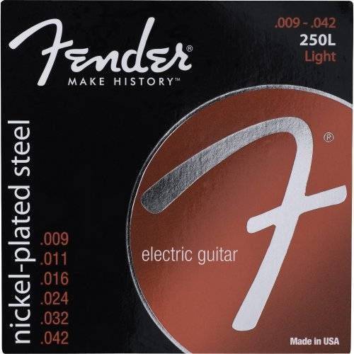 Encordoamento para Guitarra Aço 0.09 250l Niquelado Fender