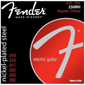 Encordoamento para Guitarra Aço 0.10 Niquelado 250rh Fender