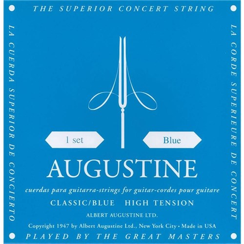 Encordoamento para Guitarra Augustine Classic / Blue Tensão Alta