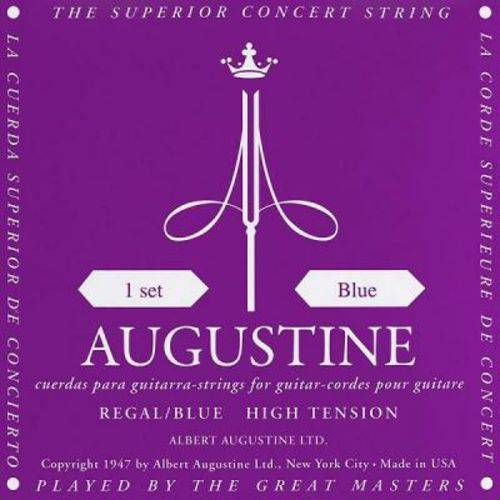 Encordoamento para Guitarra Augustine Regal/Blue - Tensão Alta