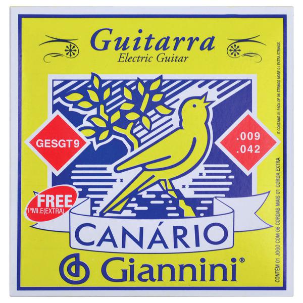 Encordoamento para Guitarra Canario Tensao Media .009 - Ges - Giannini