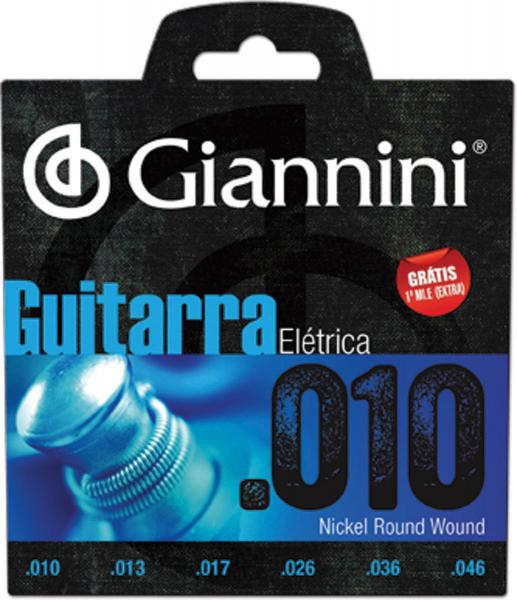 Encordoamento para Guitarra Elétrica Geegst 10 - .010-.046 - Giannini