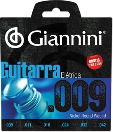 Encordoamento para Guitarra Elétrica Geegst 9 - .009-.042 - Giannini