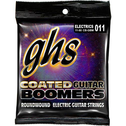 Encordoamento para Guitarra Elétrica GHS CB-GBM Medium Série Coated Boomers (contém 6 Cordas)
