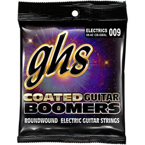 Encordoamento para Guitarra Elétrica GHS CB-GBXL Extralight Série Coated Boomers (contém 6 Cordas)