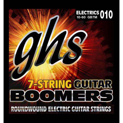 Encordoamento para Guitarra Elétrica GHS GB7M Medium Série Guitar Boomers (contém 7 Cordas)