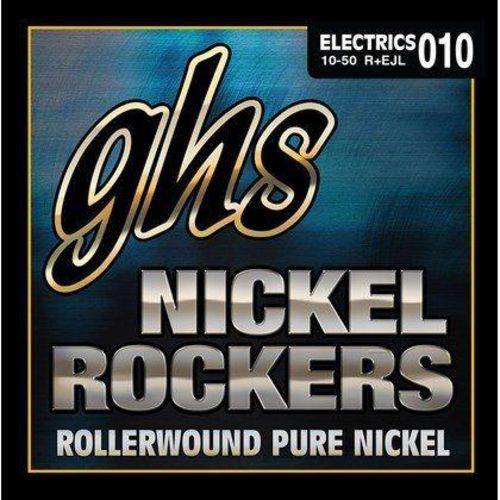 Encordoamento para Guitarra Elétrica GHS R+EJL Custom Light Série Nickel Rockers (contém 6 Cordas)