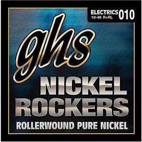Encordoamento para Guitarra Elétrica GHS R+RL Light Série Nickel Rockers (contém 6 Cordas)