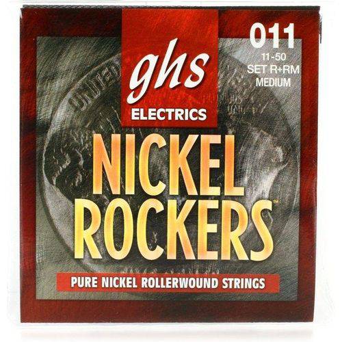Encordoamento para Guitarra Elétrica GHS R+RM Custom Medium Série Nickel Rockers (contém 6 Cordas)