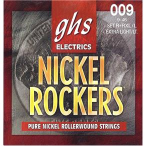 Encordoamento para Guitarra Elétrica GHS R+RXL Extralight Série Nickel Rockers (contém 6 Cordas)