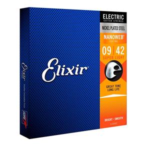 Encordoamento para Guitarra Elixir 09 Super Light 2002 (3214)