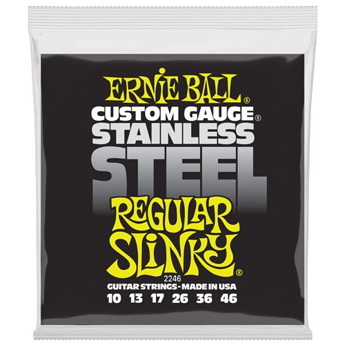 Encordoamento Para Guitarra Ernie Ball 010 Stainless Steel 2246