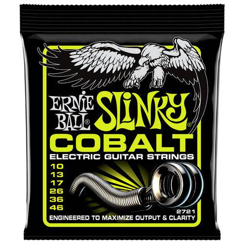 Encordoamento para Guitarra Ernie Ball Cobalt Slinky 010 - 46 2721 - Selo Royal Music