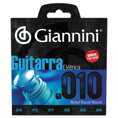Encordoamento para Guitarra Geegst10 0.10 Giannini (4 Un)