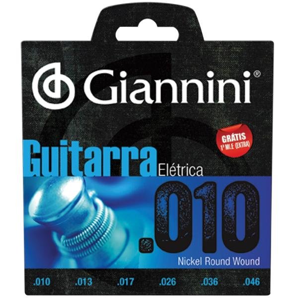 Encordoamento para Guitarra GEEGST10 0.10 GIANNINI