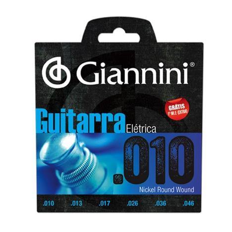 Encordoamento para Guitarra Giannini Geegst10 - 010-046