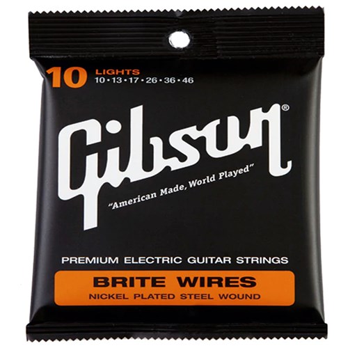 Encordoamento para Guitarra Gibson Brite Wires 010 700L