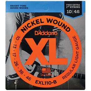 Encordoamento para Guitarra Nickel Wound Exl110 D`addario