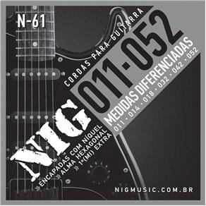 Encordoamento para Guitarra Nig 011/052 N61