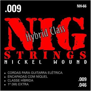Encordoamento para Guitarra NIG 09 046 Híbrido NH66 Nickel Wound